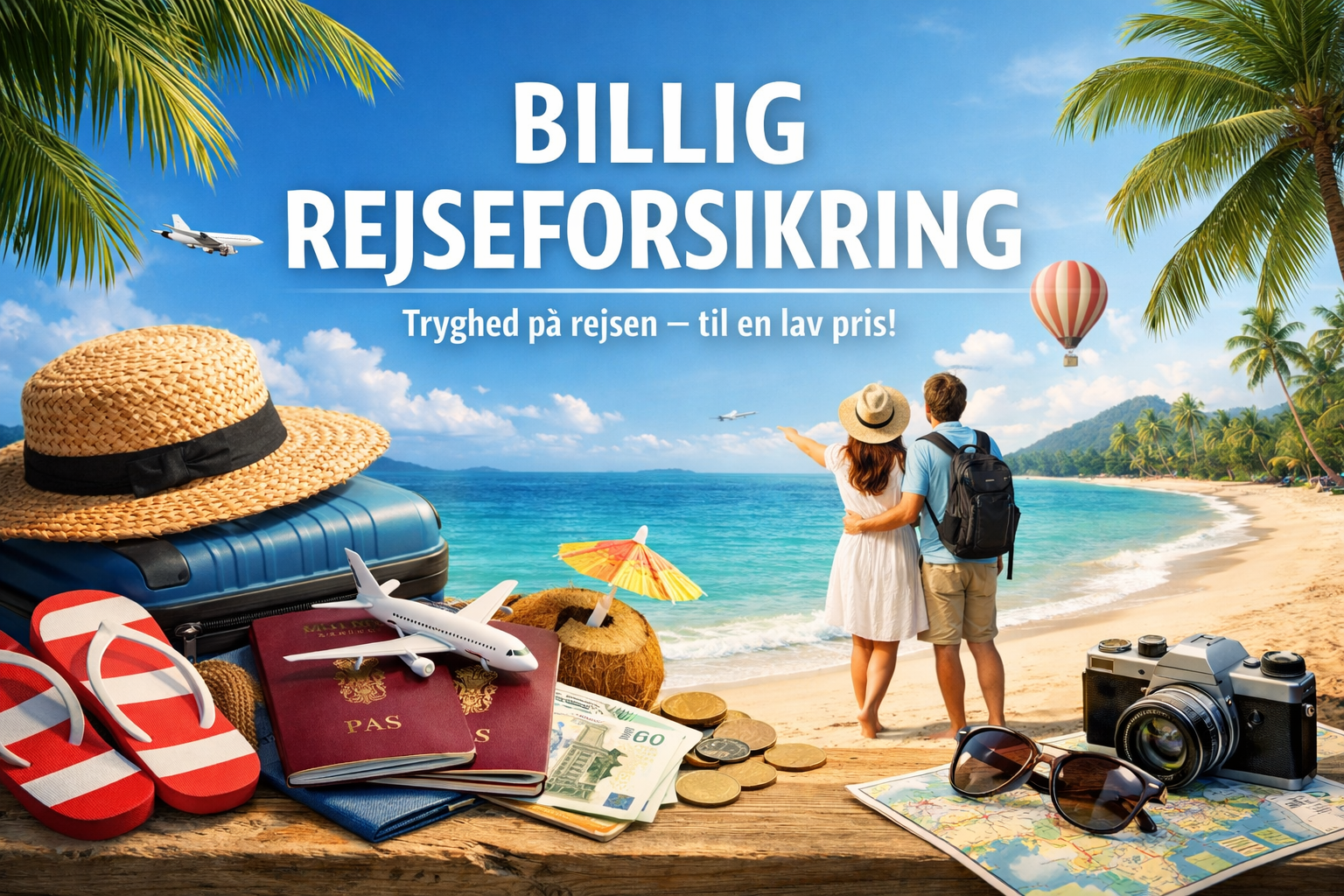 Illustration af prisniveau og valg af billig rejseforsikring