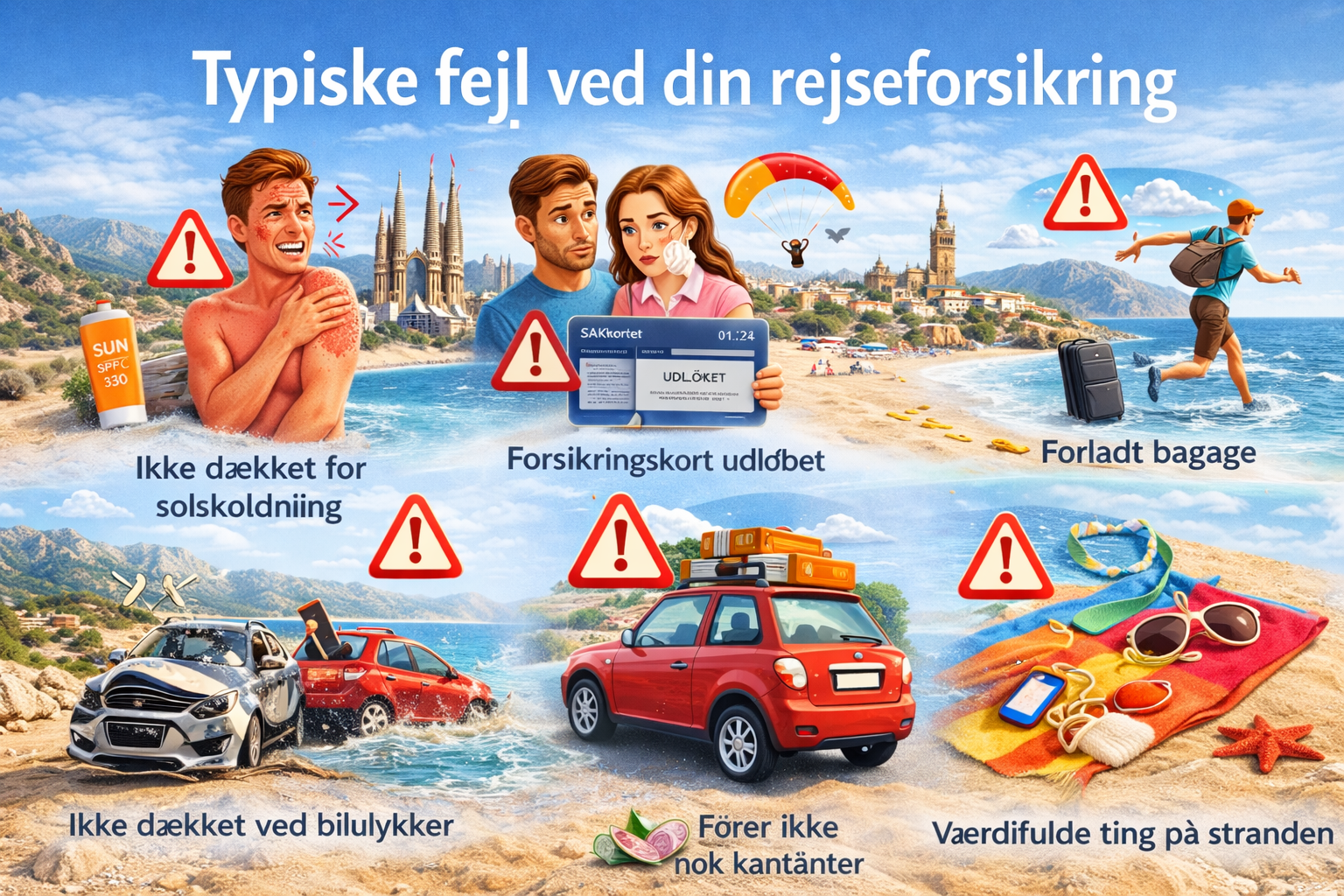 Sådan vurderer du selv din rejseforsikring til Spanien