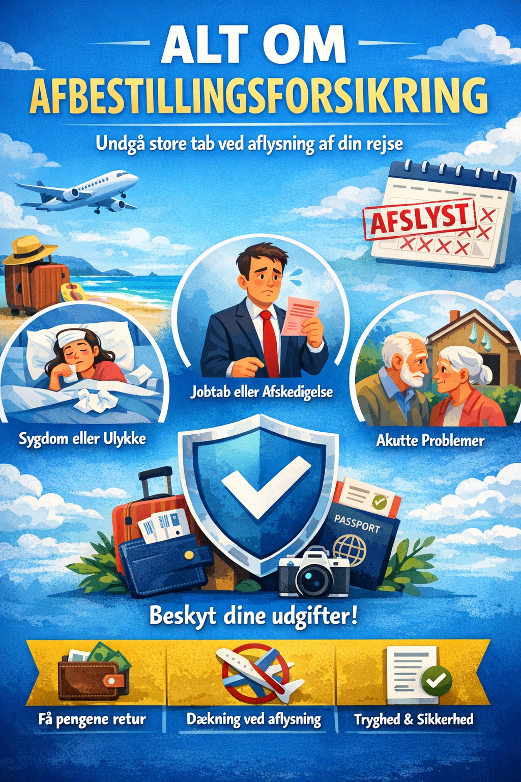 Forskellige typer afbestillingsforsikring